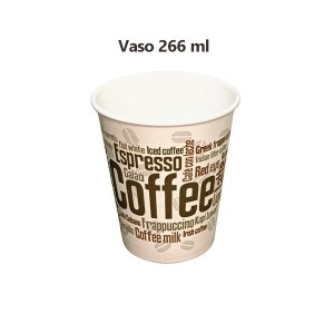 Vaso de papel grande decorado