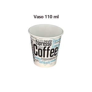 Vaso de papel pequeño decorado